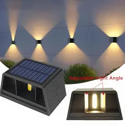Настінний вуличний світильник на сонячній батареї садовий ліхтар Solar Wall Lamp HS-8032 - мініатюра 7