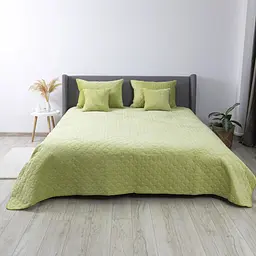 Покривало ТЕП Velour салатове ромб прямий 220 x 240 см (4-00517_21934)