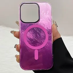 Чохол TPU Shiny Mountain (MagFit) для Apple iPhone 12 Pro Max (6.7) Pink - мініатюра 2