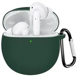 Чохол-накладка DK Silicone Candy Friendly з карабіном для Realme Buds Air 2 (011383) (green)