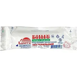 Бинт нестерильний Марля Клуб Калита 5 м х 10 см (51-046-IS)