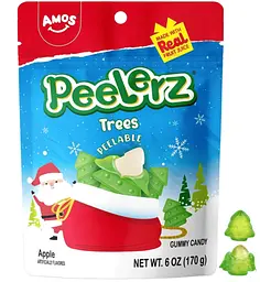 Желейні цукерки 4D Amos Peelerz Christmas Tree 170г - мініатюра 2