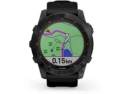 Смарт-годинник Garmin Fenix 7X Sapphire S. Black DLC Titanium w. Black Band (010-02541-22/23) - мініатюра 4