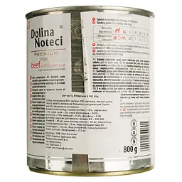 Вологий корм Dolina Noteci Premium Pure для собак схильних до алергії, з яловичиною та коричневим рисом, 800 гр - мініатюра 4