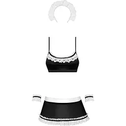 Еротичний костюм Obsessive Maid Set S/M - мініатюра 3