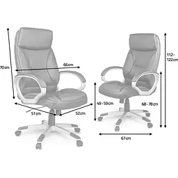 Офісне крісло Sofotel EG-223 Brown - мініатюра 4