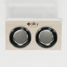 Hollky Flex M — миски на регульованій підставці для середніх собак (2 × 0.85 л) - мініатюра 3