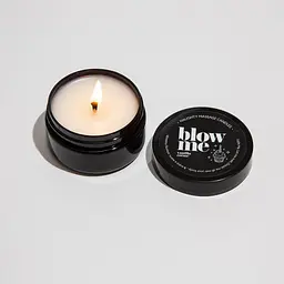 Масажна свічка міні з ароматом ванільного крему Blow me 50g - мініатюра 3