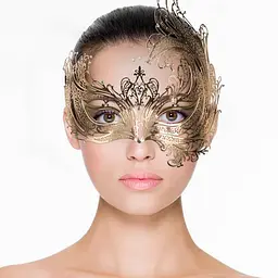 Маска на очі EasyToys Metal Mask Gold золотий - мініатюра 2