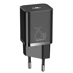 МЗП Super Si Quick Charger PD25W (1USB-C) (CCSP) Чорний Baseus teh0029619 - мініатюра 1