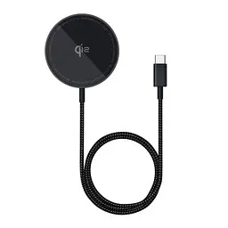 Бездротовий зарядний пристрій Baseus Simple Mini4 Air Magnetic Wireless Charger Qi2 15W Чорний P10278200111-00