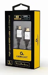 Кабель Cablexpert HDMI-HDMI V 1.4 2 м (CCB-HDMIL-2M) - мініатюра 4
