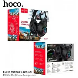 Навушники повнорозмірні Hoco Cool Game LED ESD04 Hi-Res - мініатюра 2