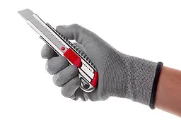Ніж сегментний будівельний висувний Intertool 18 мм протиковзкий HT-0504 - мініатюра 7