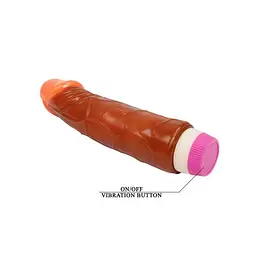 Вібратор Baile Waves of Pleasure Fantasy Vibes, 21,5 см (коричневий) - мініатюра 6
