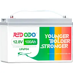 Акумулятор Redodo LiFePO4 12V (12.8V/100Ah/1280Wh) (R12V100-HEAT-HE-4-A100) [111871] - мініатюра 3