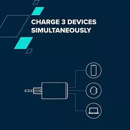 Зарядний пристрій Canyon CU65ACC GaN 65 Вт 2xPD 1xQC EU білий (CNS-CUW65ACC) - мініатюра 7
