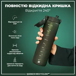 Пляшка для води ION8 1000 мл (ЕКО пляшка) BPA Free, Dark Green (I8RF1000DGRE) - мініатюра 4