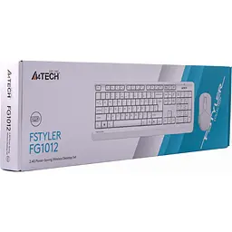 Комплект (клавіатура + миша) A4Tech Fstyler FG1012 White [114628] - мініатюра 11