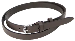 Жіночий шкіряний ремінь Skipper 1630-20 Темно-коричневый 2 см - мініатюра 1