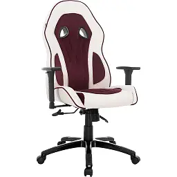 Геймерське крісло GT Racer біле з червоним (X-2645 White/Red)