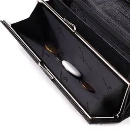 Солідний жіночий гаманець із натуральної шкіри ST Leather 23088 чорний - мініатюра 9