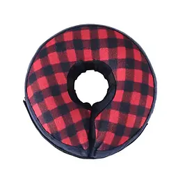 Захисний надувний нашийник для собак Derby Inflatable Cat Dog Elizabeth Collar, Red glid, M 25-36 см