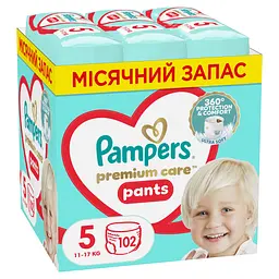 Набір трусики-підгузки Pampers Premium Care Pants 5 (11-17 кг) 102 шт.