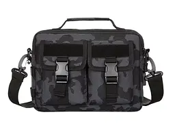 Дорожня тактична сумка для документів та планшета Solve з USB Dark Camo KT6007031