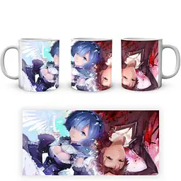 Кухоль GeekLand Re:Zero. Життя з нуля в альтернативному світі Рем та Субару Лежат RZ.02.359 330 мл різнобарвний - мініатюра 3