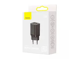 МЗП Baseus Super Si Pro Quick Charger C + U 30W EU Black - мініатюра 3
