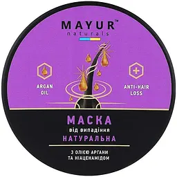 Маска для волосся Mayur Проти випадіння з Аргановою олією та Ніацинамідом 500 мл (4820230954661)