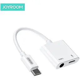 Перехідник Joyroom Ben Series Type-C до HI-FI + PD Audio Converter SH-C1 (2019) 3A білий - мініатюра 3