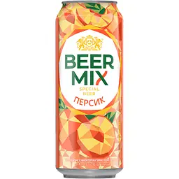 Пиво Оболонь Beermix Персик 2.5% 0.5 л з/б