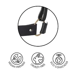 Портупея Bijoux Indiscrets MAZE - X Harness Black, екошкіра - мініатюра 5