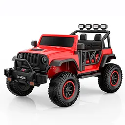Електромобіль джип 24V7Ah 2x45W EVA шкіра Bluetooth червоний (M 6065EBLR-3)