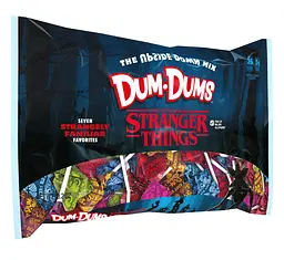 Льодяники Dum-Dums Halloween Candy Stranger Things Upside Down Mixed Lollipops 44шт, 289г - мініатюра 2