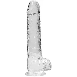 Фалоімітатор Realrock Crystal Clear 9" 22 см прозорий