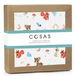 Пелюшки фланелеві Cosas Forest Friends 80х100 см, бежеві