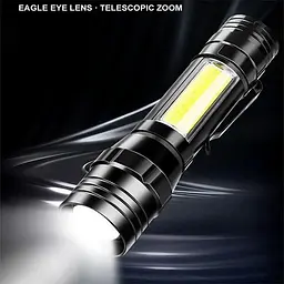 Акумуляторний ліхтар X-Balog BL-T6-19S XPE+COB Zoom світлодіодний ручний - мініатюра 4
