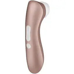 Вакуумний кліторальний стимулятор з вібрацією Satisfyer Pro 2+ золотий