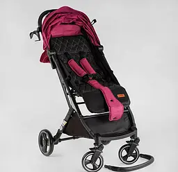 Коляска прогулянкова дитяча L-20115 Comfort Joy, колір рожевий, рама сталь з алюмінієм (6989236360017) - мініатюра 5