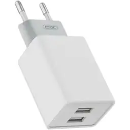 Зарядний мережевий пристрій XO L65 EU (2.4A) на 2 USB
