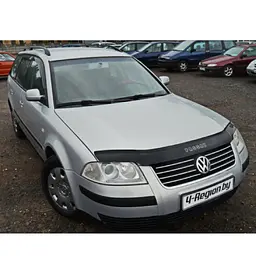 Дефлектор капоту мухобійка Volkswagen Passat B5+ 2001-2005 рестайлінг Євро Кріплення (Vip Tuning) - мініатюра 2