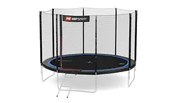 Батут Hop-Sport 12ft (366см) чорно-синій з зовнішньою сіткою - мініатюра 5
