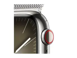 Смарт-годинник Apple Watch Series 9 GPS + Cellular 41mm Silver S. Steel Case w. Silver Milanese Loop (MRJ43) - мініатюра 6