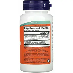 Хром Now Foods Tri-Chromium 500 мкг 90 капсул - мініатюра 2