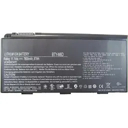 Акумулятор до ноутбука MSI BTY-M6D 7800mAh 6cell 11.1V Li-ion (A47040)