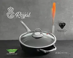 Набір посуду Casa Royal P-UKR 20100 "Greblon Diamond Pro" Black 7 предметів - мініатюра 6