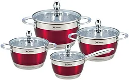 Набір посуду Rainstahl RS-1818-08 Red